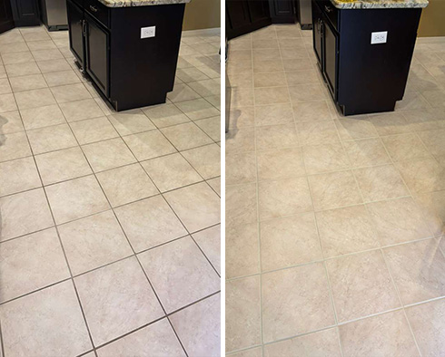 Floor Restored by Our Tile and Grout Cleaners in Lutz, FL 