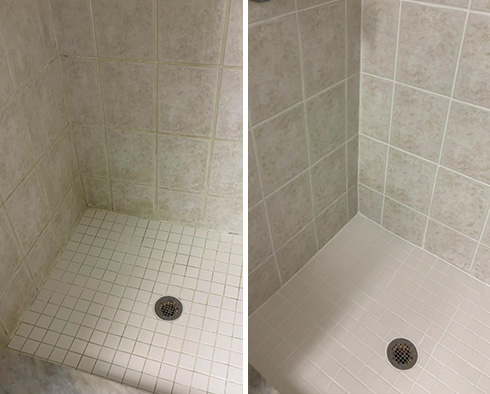 Shower Restored by Our Tile and Grout Cleaners in Valrico, FL