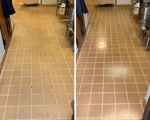 Floor Restored by Our Tile and Grout Cleaners in Tampa, FL