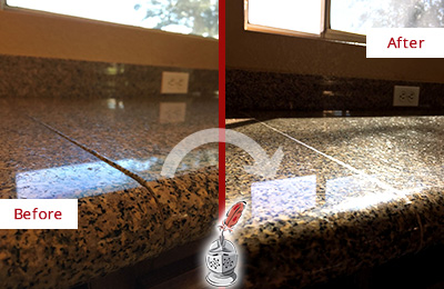 Residential Granite Honing And Polishing Sir Grout Tampa