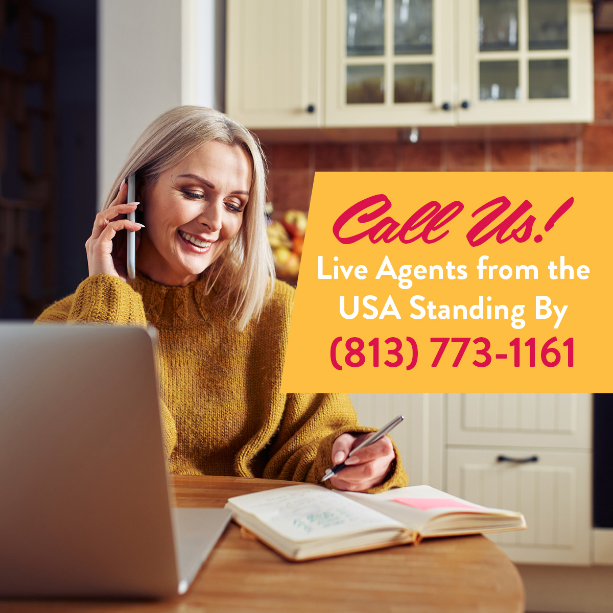 Call Us! Live Agents from the USA Standing By