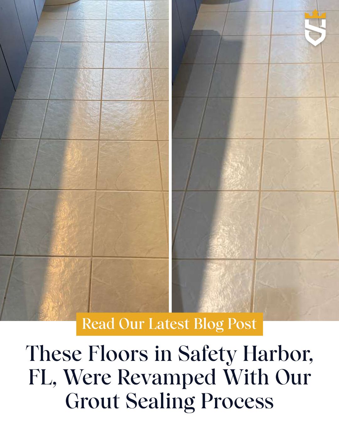 These Floors in Safety Harbor, FL, Were Revamped With Our Grout Sealing Process