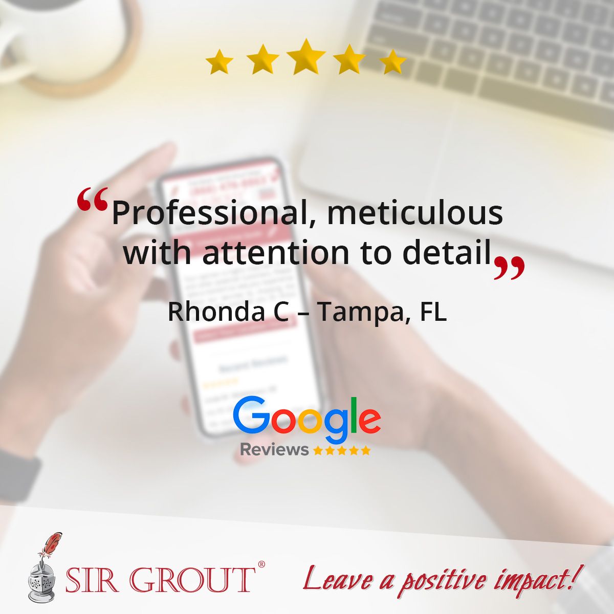 Professional, meticulous with attention to detail