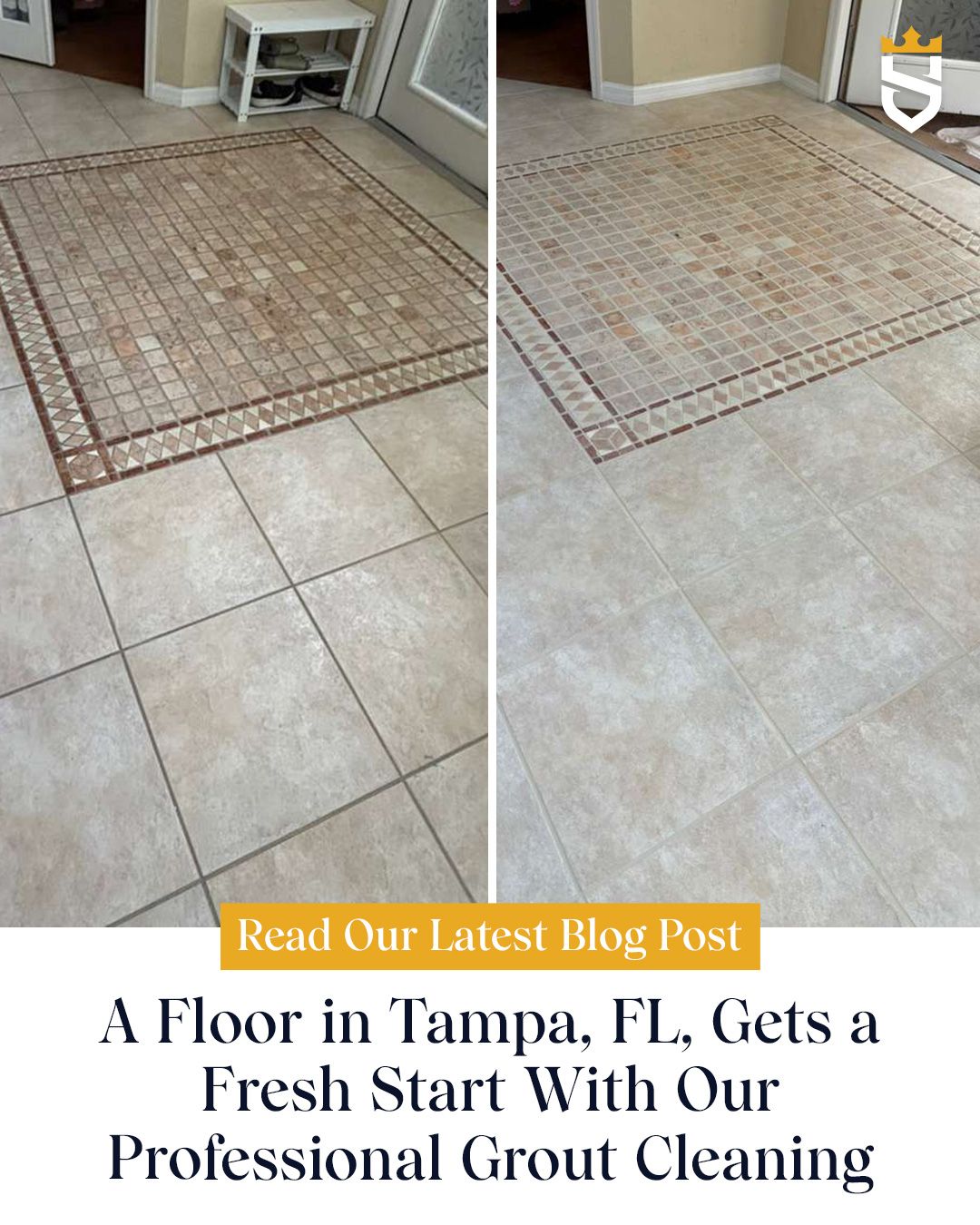 A Floor in Tampa, FL, Gets a Fresh Start With Our Professional Grout Cleaning
